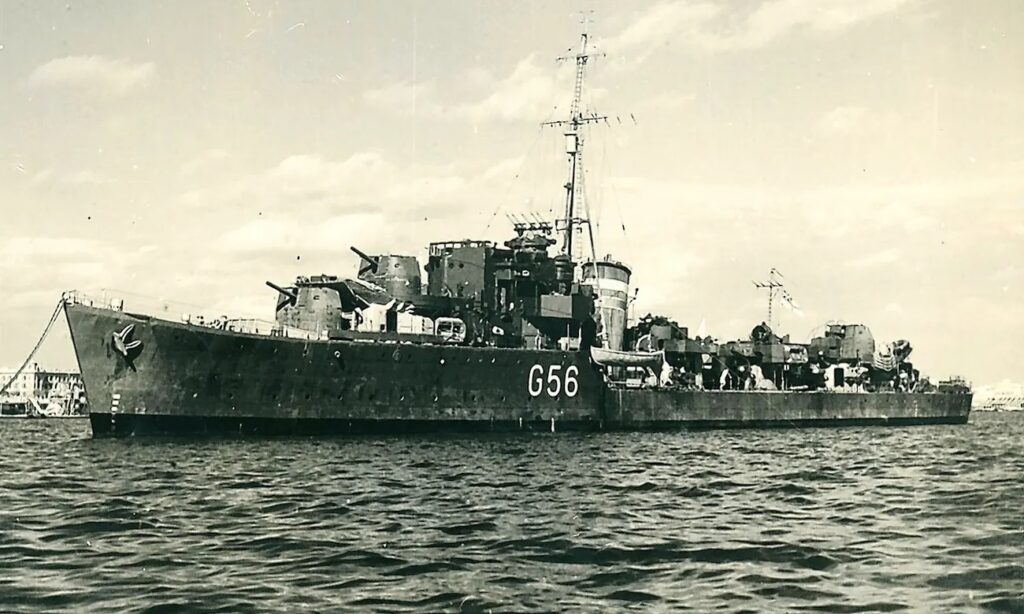 Destroyer HMS Petard G56 Source: theguardian