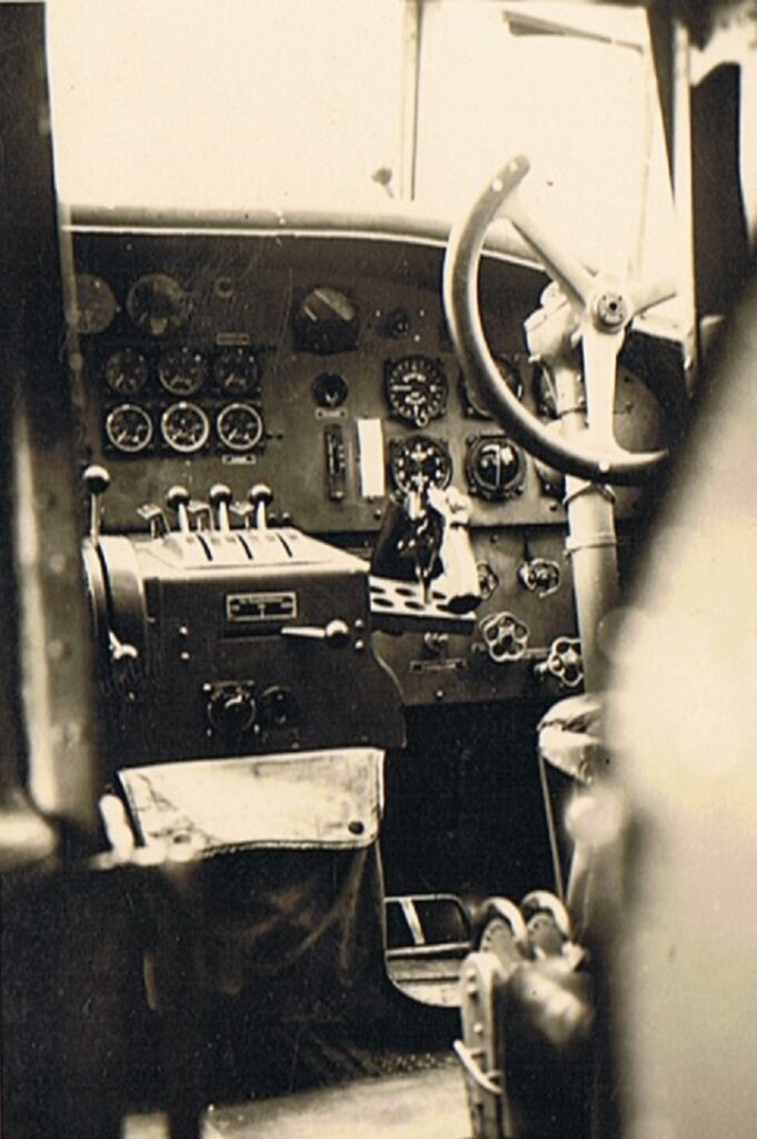 The interior of the cockpit of a Junkers Ju 52/3m. (Courtesy of Dimitri Galon)