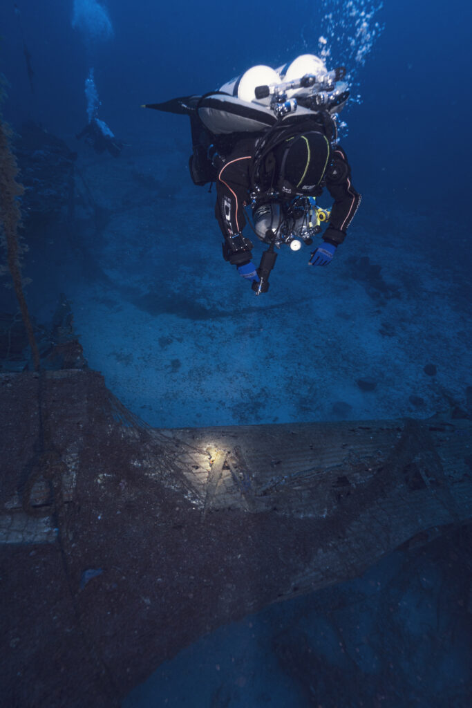 The personal equipment of the German paratroopers is still visible around the wreck. Photo: Vassilis Tsiairis
